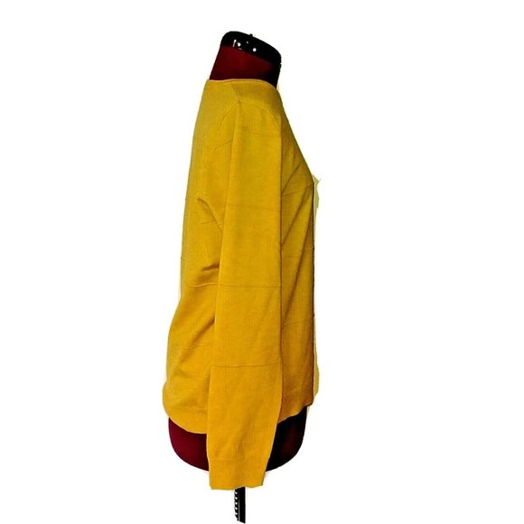 Stitches & Stripes Womens Sweater Size Small Yellow Raised Stripe Long S… - Picture 4 of 7